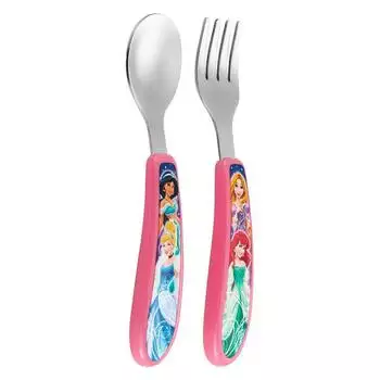 Замовити Fork and Spoon Set featuring Disney Princess 9 + Months 2 Piec...